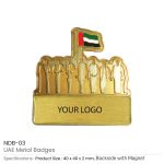 UAE Metal Badge – Spirit of Unity (Magnetic Back) - Image 3