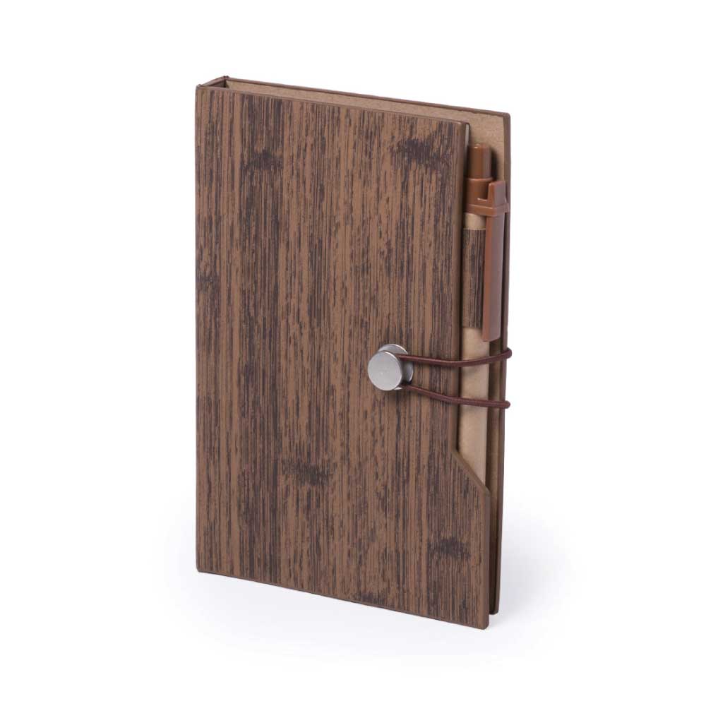 Wood-Design-Notebooks-RNP-11-main-t.jpg Wood Design Notebook with Sticky Note and Pen - Image 1
