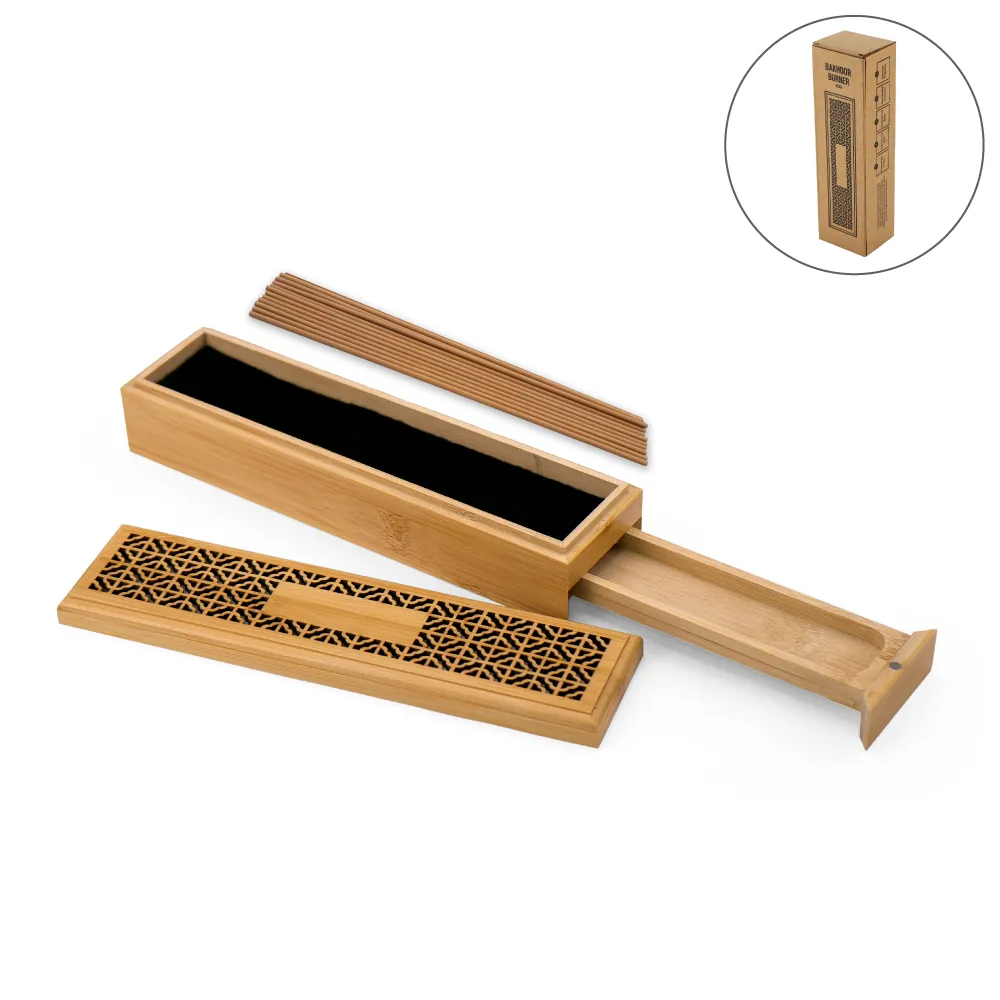 Wooden-Incense-Burner-Holder-with-Drawer-Includes-10-Pcs-Oud-Sticks-ICB2-Blank.webp Wooden Incense Burner Holder with Drawer Includes 10 Pcs Oud Sticks - Image 1