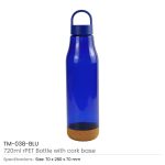 rPET Bottles with Cork Base, Twist-off Lid, Handle, 720ml - Image 10
