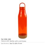 rPET Bottles with Cork Base, Twist-off Lid, Handle, 720ml - Image 6