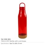 rPET Bottles with Cork Base, Twist-off Lid, Handle, 720ml - Image 7